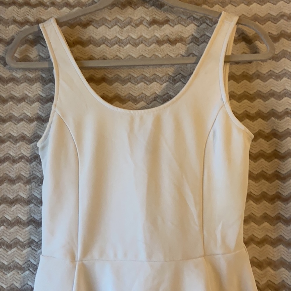 Plain white dress